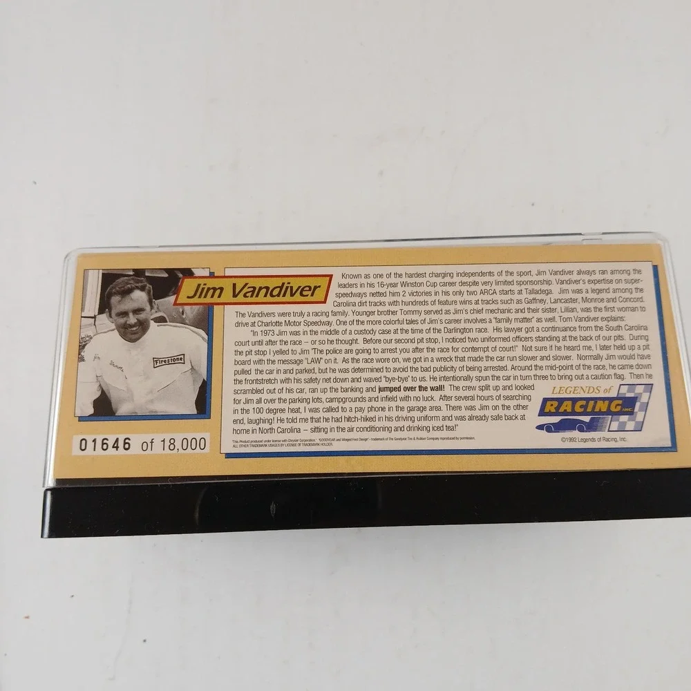 1/43 1/64 scale LEGENDS OF RACING Jim Vandiver 1969 Dodge Daytona  #31 Autograph
